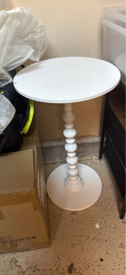 White Accent Table