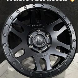 Fuel Recoil 17x8.5 Full Black 6x5.5 6x139.7 Falken At3W