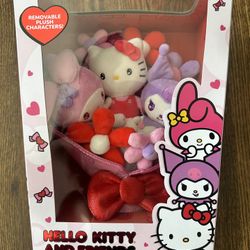 Hello Kitty and Friends 12" Plush Valentine’s Bouquet 9 Plush Included Sanrio