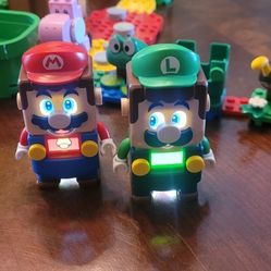 Like New! 6 Different Sets Of Lego Mario Combined 