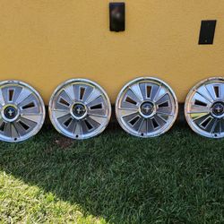 66 mustang hubcaps