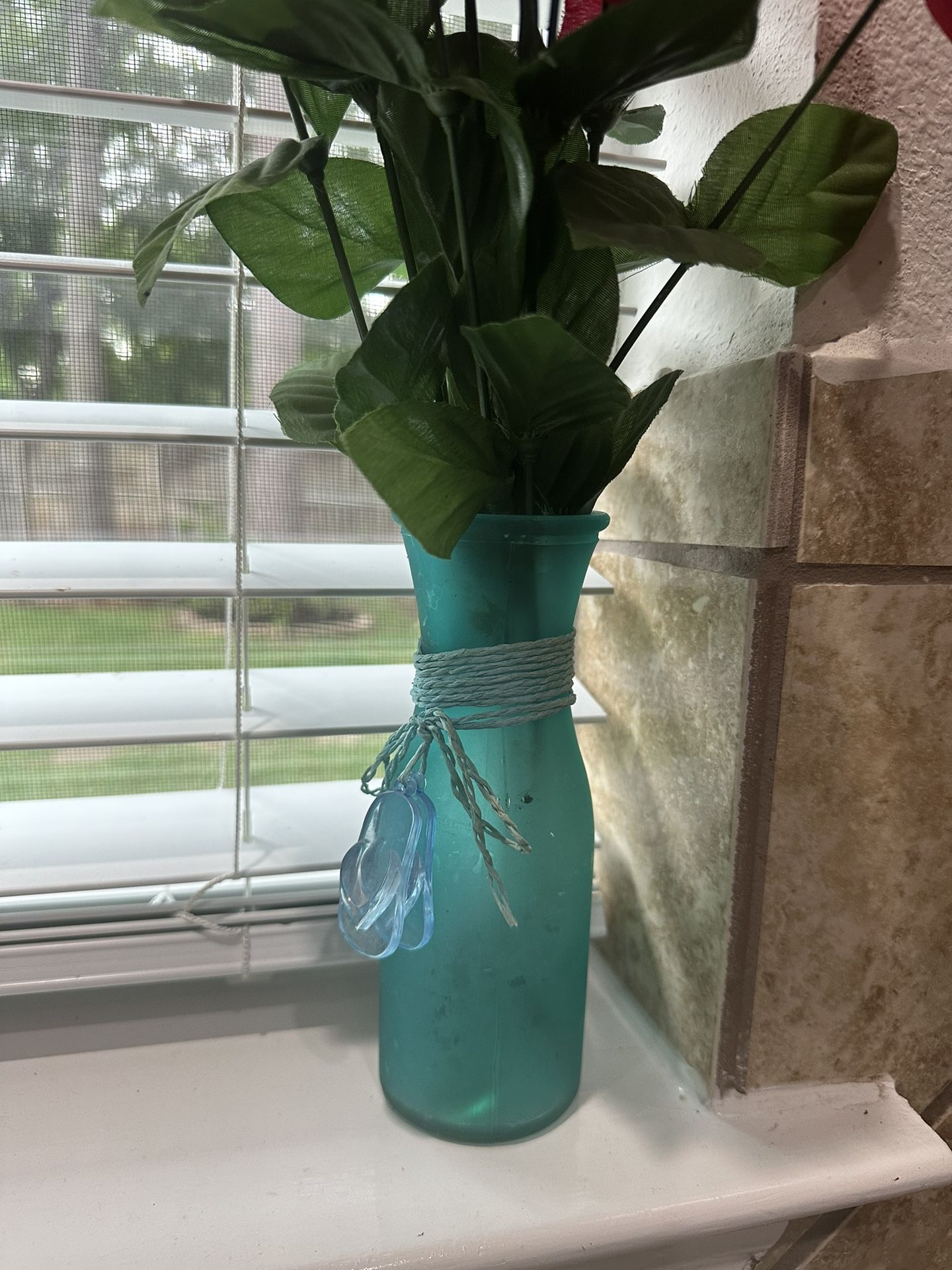 Small Vase with Artificial Flowers