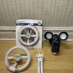 Circular fluorescent & Ring Flood Lights ($10 All)