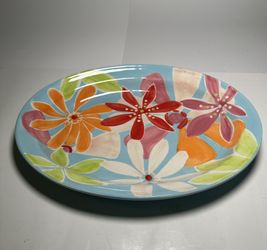 Vintage Studio D Floral Design Serving Tray