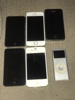 Various IPhones and IPods