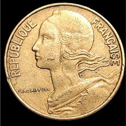 1971 France 20 CENTIMES Coin French Republic
