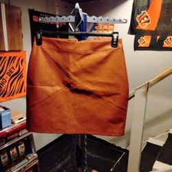 Faux Leather Size M Skirt For Ladies 17 Inches Long
