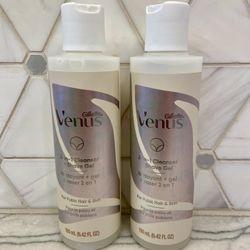 Gillette Venus 2-in-1 Cleanser + Shave Gel. Super gentle for bikini area skin. NEW