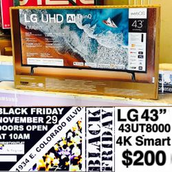 Lg 43 Inch 4k Tv Smart Black Friday Sale 