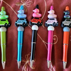 Beaded Pens With Ink Refill