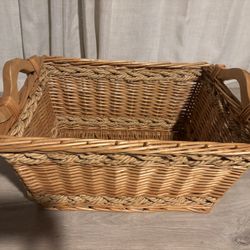 Woven Storage Basket with Handles