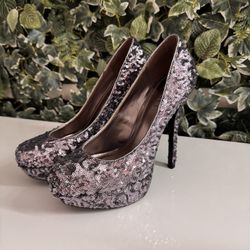 Silver High heels (Wore Twice)