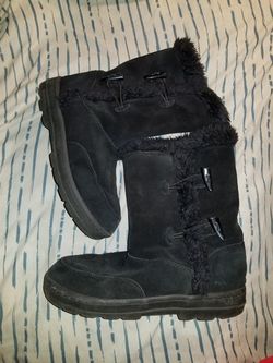Womens leather n furr boots