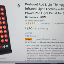 Bestqool Red Light Therapy Panel New 
