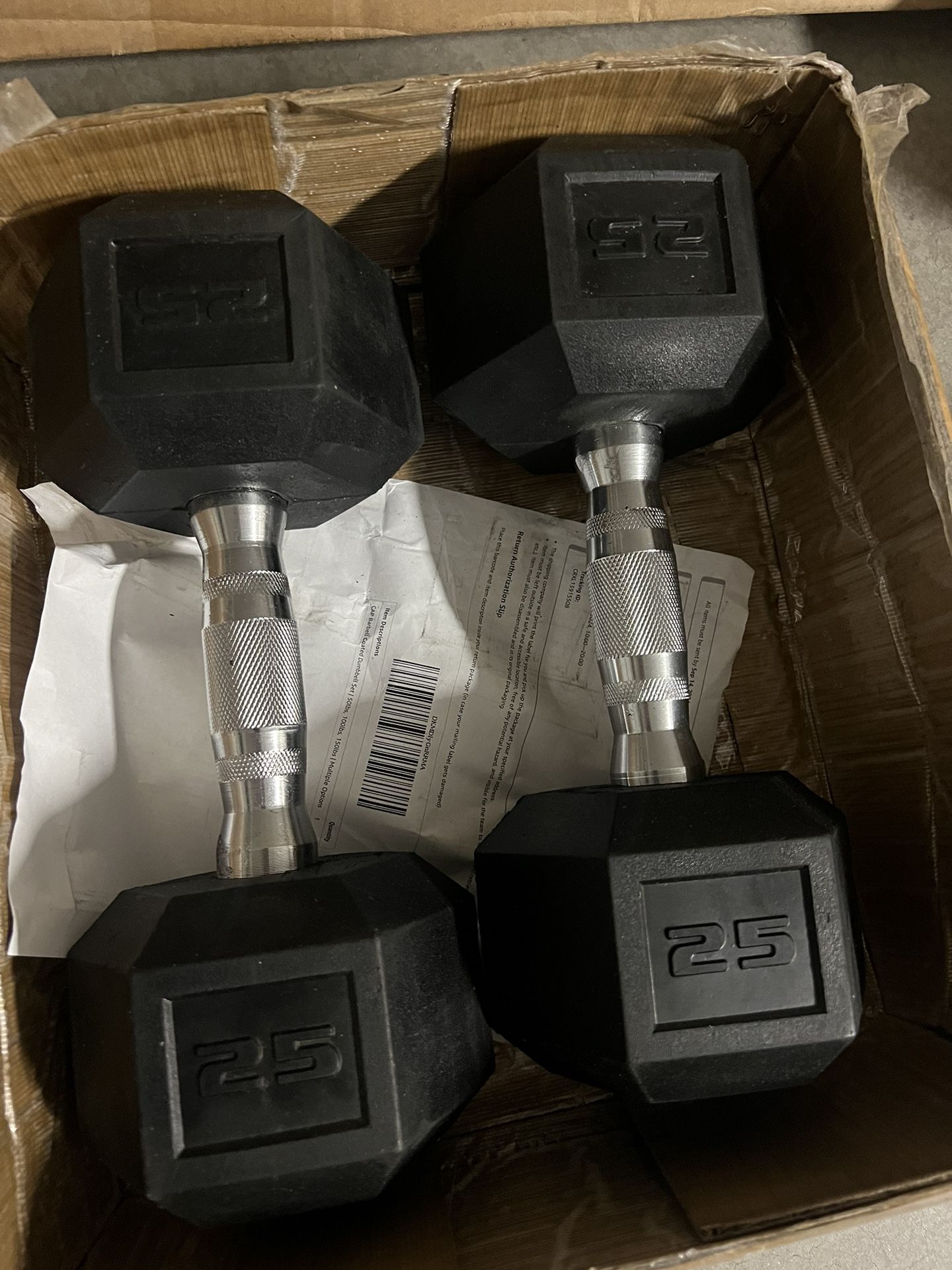 CAP Barbell 25 Pound Dumbbell Set- New