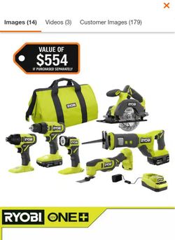 Ryobi 18V ONE+ Cordless Power Tool Combo Kit