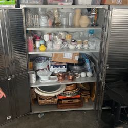 Storage cabinet With Everything Inside