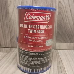 Coleman Type VI SaluSpa Spa Filter Pump Replacement Cartridge 2 Pack New Sealed