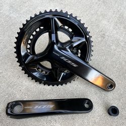 New Shimano FC-R7100 105 2x12 Speed Crankset 50-35T 175mm Length