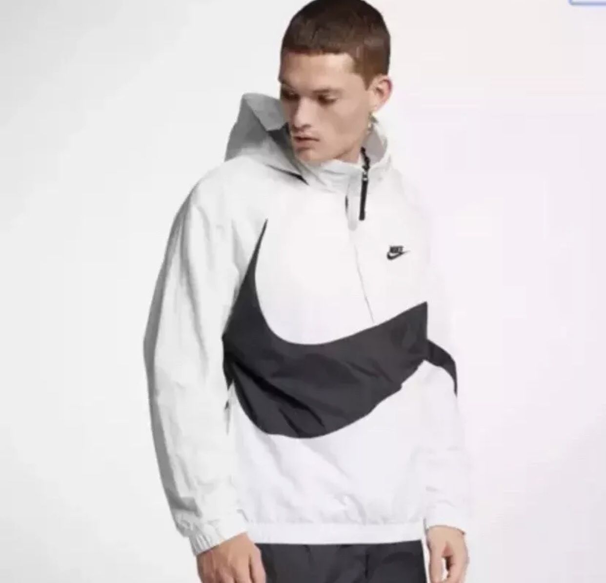 Nike Sportswear Anorak Half Zip Jacket Big Swoosh New MEDIUM for in National City, CA - OfferUp