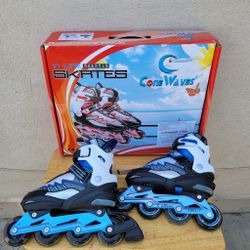Roller Blades Size Jr 13 To 3 And 4 To 6 With Light 