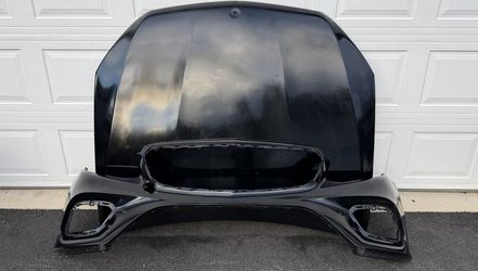 BLACK HOOD OEM MERCEDES E CLASS W(contact info removed) 2018 2019 2020 FRONT BUMPER