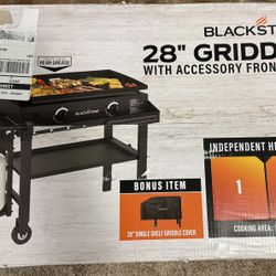 BLACKSTONE 28" GRIDDLE WITH ACCESSORY FRONT TRAY