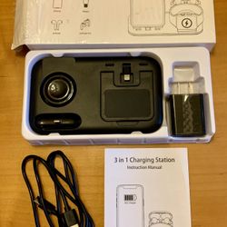 3 In 1 Charger Station APPLE - NEW