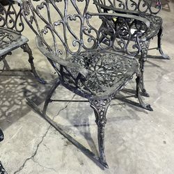 Victorian Cast Iron patio chairs