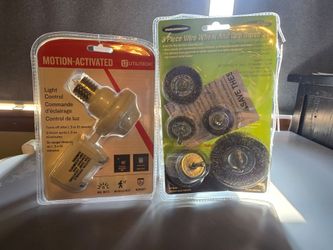 Utilitech Motion-Activated Light Control + Warrior Wire Wheel Set