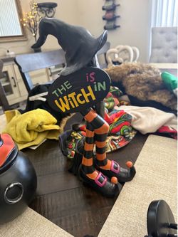 Halloween witch decor