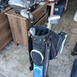 New Av Golf Clubs And Bag.