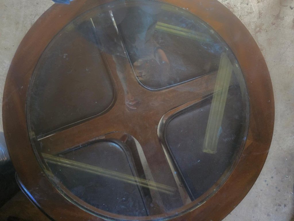 Coffee Table With 4 Stools