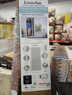 Andersen
LuminAire Universal White Aluminum Retractable Screen for Sliding Patio Doors fits 72 in. x 80 in. Sliding Patio Door