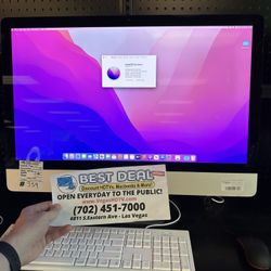 Apple 27” iMac - 3.4 Quad Core i5 - 8GB of RAM - 1.03TB Fusion - 2017