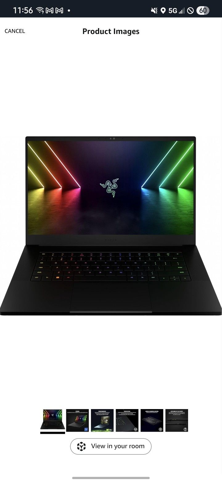 Razer Advanced 15in With nVidia 3060Ti