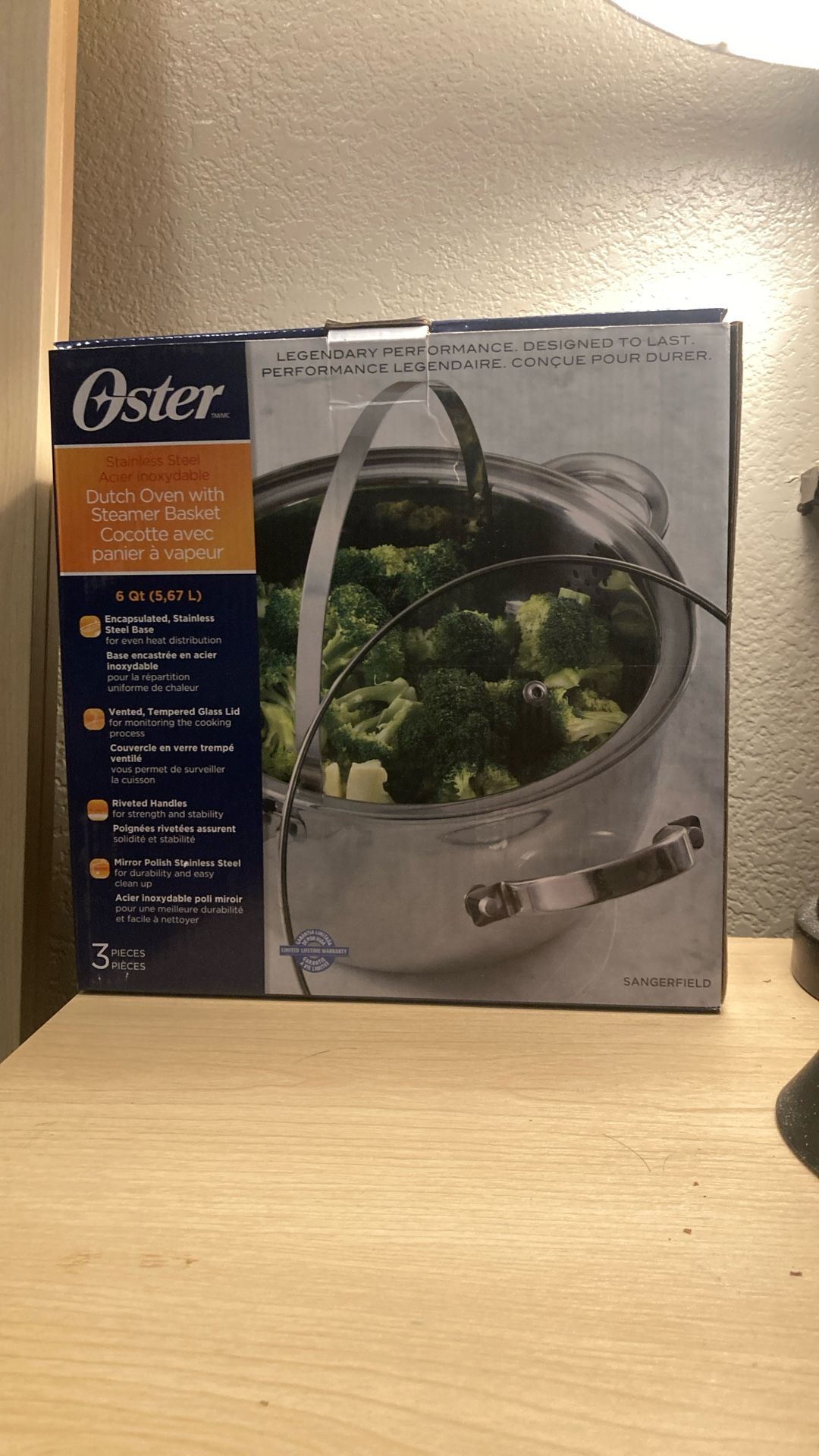 Brand New Later Dutch Oven Steam Basket 6 Qt