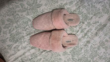Pink Coach slippers