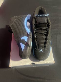 Air Jordan 14 Black University Blue Sneakers