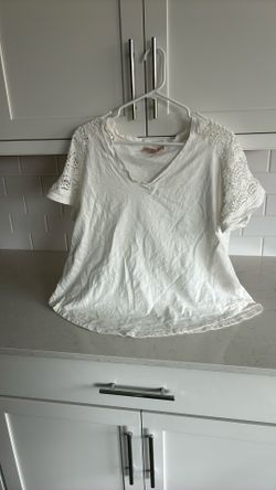 Women’s White Philosophy T-Shirt, Size 1X