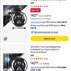 SUPAREE 7 Inch LED Motorcycle Headlight