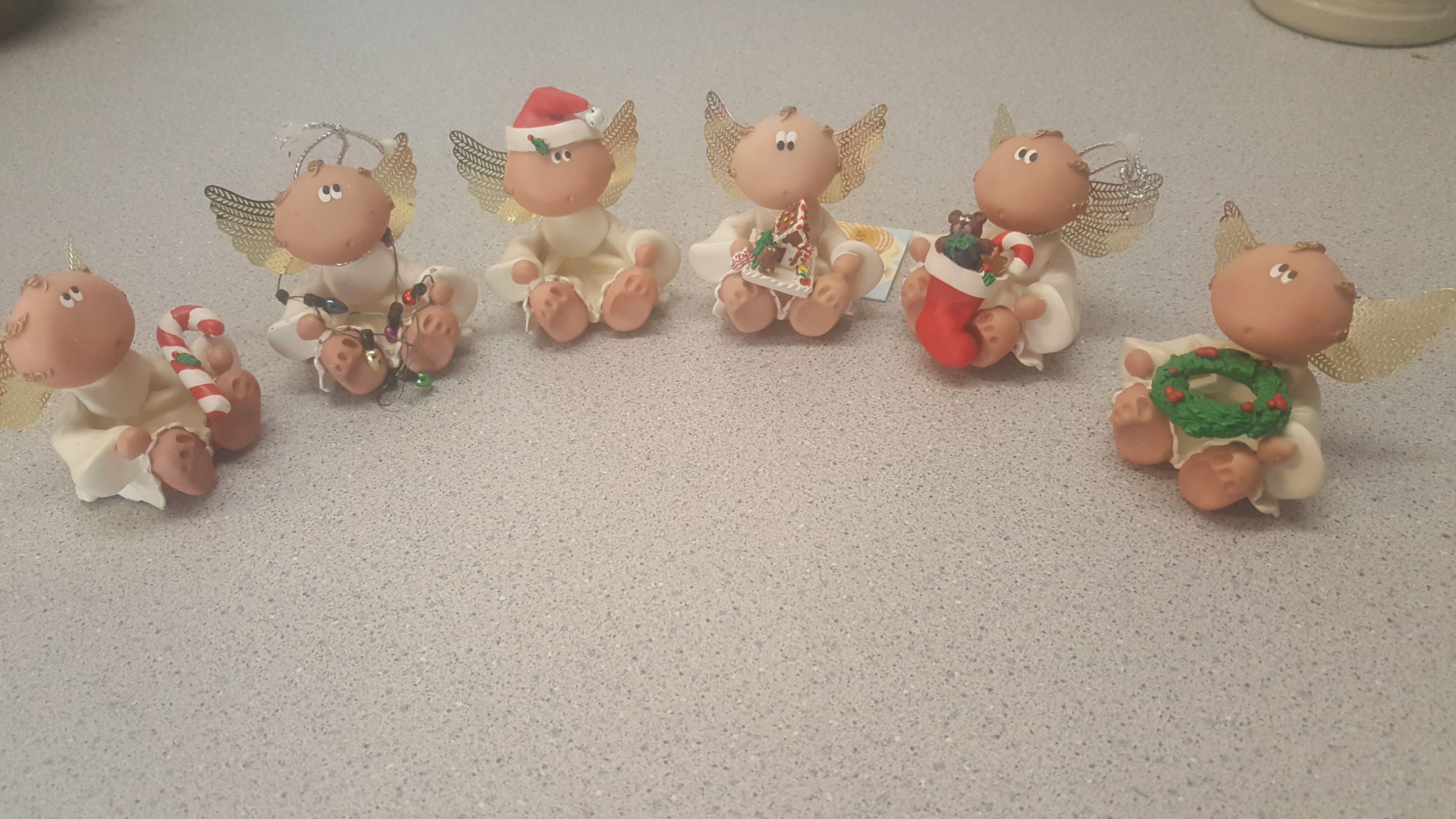 Angel cheeks russ kirk kritters figurines! Christmas!