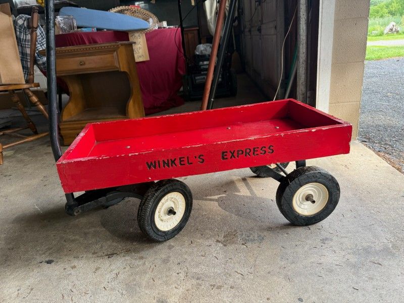Vintage Red Wagon