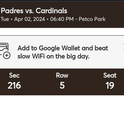 Padres Vs Cardinals 04/02