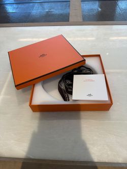 Authentic Hermès Orange Tableware / Presentation Box – 7.6” x 6.5” x 2”