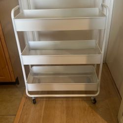 Container Store Large 3-Tier Rolling Cart