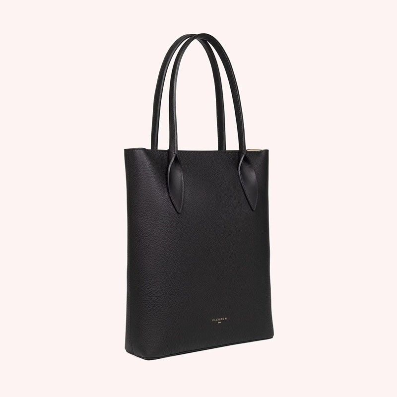 Black Tote Fleuron Paris Bambou
