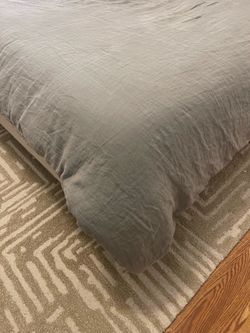 Pottery Barn Belgian Flax Linen Duvet Cover King/Cal. King