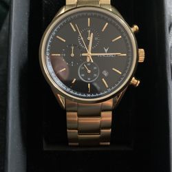 Gold Chronograph Watch 
