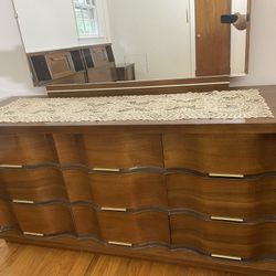 Vintage early 60’s Walnut bedroom set